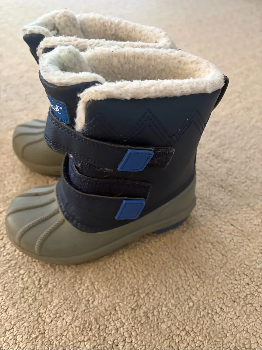 Cat & Jack Insulated Snow Boots – Blue/Gray – Size C10